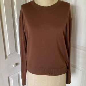 Splendid soft brown knit pullover size M